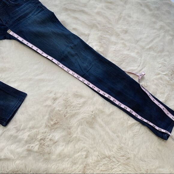 True Religion Victoria Mid Rise Skinny Jeans Dark Wash 25 - Picture 13 of 15